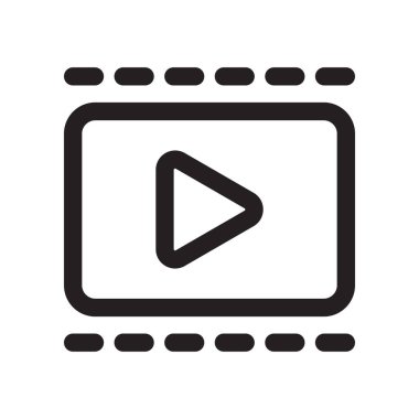 Video Kamera Simgesi Vektör İllüstrasyonu, Video Oyuncu İşareti, Teknoloji Simgesi, Canlı Video Yayın Sembolü, Kamera Kaydı, Film ve Mobil Uygulamalar İçin Multimedya Tasarım Elemanları ve Web Sitesi İllüstrasyonu