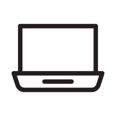 Laptop ve Bilgisayar Simgesi, Teknoloji Sembolü, Taşınabilir Aygıt