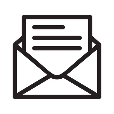 E- posta Mektubu veya E- posta Simgesi Aç, İletişim İçin Zarf