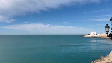 Cdiz şehrine deniz panoramik manzarası