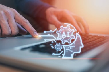 Ai teknolojisi, dijital dönüşüm değişim yönetimi, internet. yeni teknoloji büyük veri ve iş süreci stratejisi, müşteri hizmetleri yönetimi, bulut hesaplama, akıllı endüstri