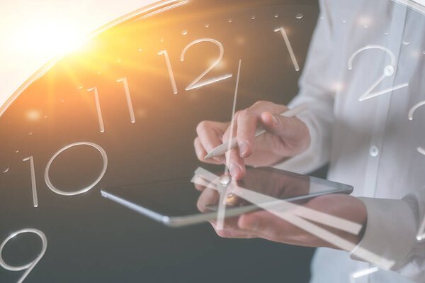 Concepto Horas Trabajo Del Personal Planificación Del Proyecto Gestión Del — Foto de Stock