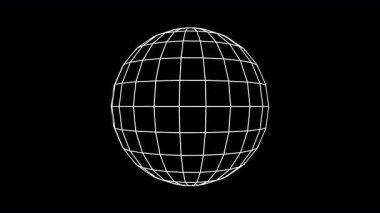 Pürüzsüz 3D parlak mavi küre 4K 'da koyu arkaplanda dönüyor. Fütürist tasarımlar, teknolojik görseller, dijital sunumlar ve soyut video projeleri için mükemmel..