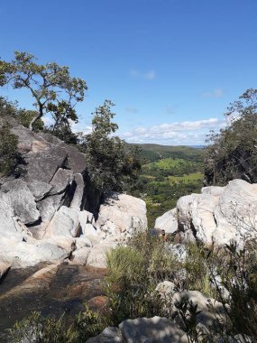Güzel dağlık manzaranın manzarası