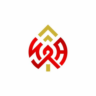 Poker logo vector template, Creative Poker logo design concepts, Illustration Leaf sign logo design ace vector logo