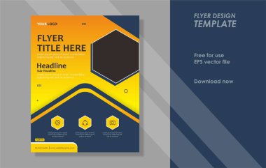 Free EPS modern flyer template