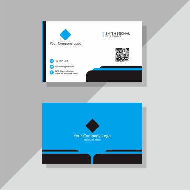 business card design template. vector illustration for creative graphic. stationery branding