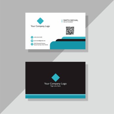 business card template. corporate identity. vector illustration