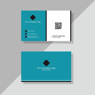 modern business card template with place for your company, vector illustration