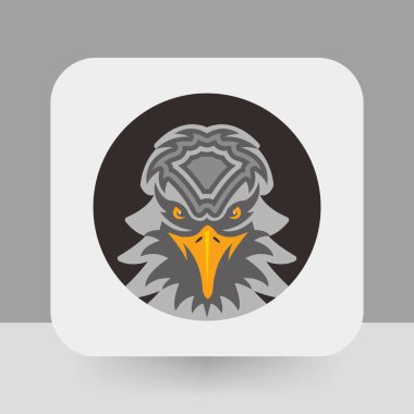 eagle vector icon modern simple flat illustration