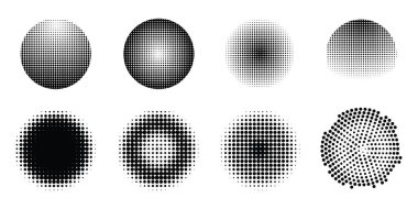 Modern yarım ton arkaplan koleksiyonu