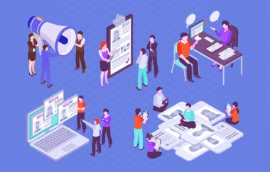 İş adamları bilgisayarda çalışır.