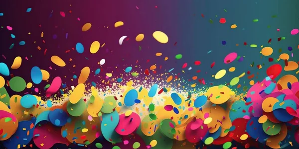 colorful confetti background concept