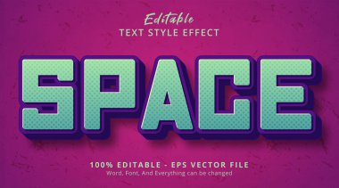 Editable text effect, Space text on headline event style effect