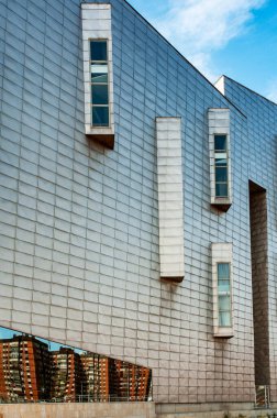View of the facade of the palace of fairs and congresses of Malaga.