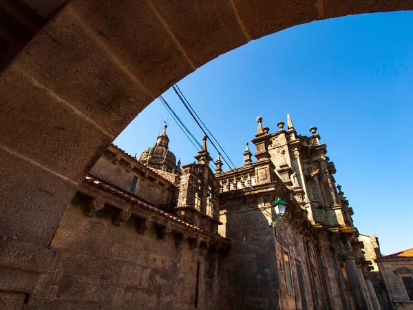 View Cathedral Old Town Santiago Compostela — Stock Photo, Image