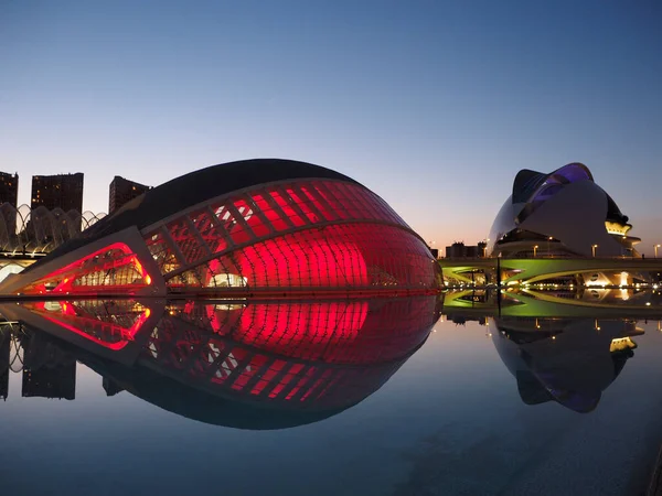 Samtida Arkitektur Valencias Stad För Konst Och Vetenskap — Stockfoto