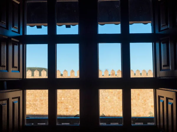 스페인 과달라하라에 차성의 창문에서 바라본 — 스톡 사진