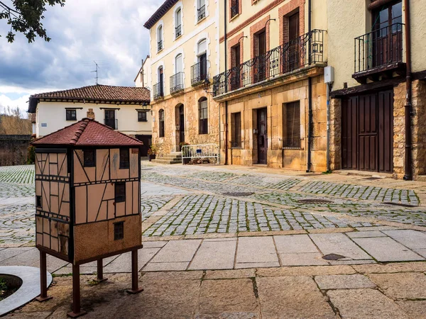 Häuser Traditioneller Architektur Den Straßen Von Covarrubias Spanien — Stockfoto
