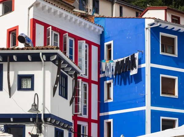 Traditionelle Architektur Hafen Von Cudillero Asturien Spanien — Stockfoto