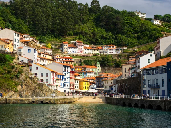 stock image Traditional architecture in the port of Cudillero, Asturias, Spain