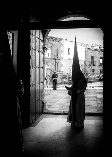 Baeza Jaen Spain 2023 의상을 교회에서 기다리고 나사렛 사람들 스페인의 — 스톡 사진
