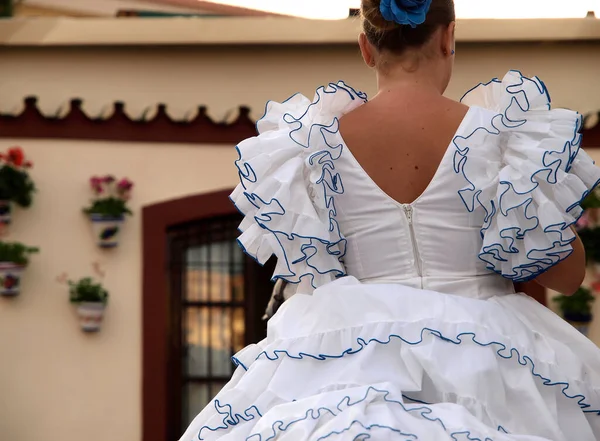 Kostium Flamenco Targach Fuengirola — Zdjęcie stockowe