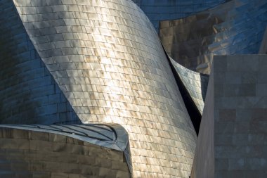 Bilbao 'daki Guggenheim Müzesi Titanyum perdesi