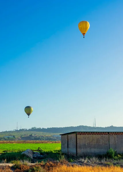 Balony Ogrzane Powietrze Niebie Arcos Frontera Kadyks — Zdjęcie stockowe