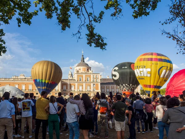 Aranjuez Madrid Espagne 2022 Festival Traditionnel Montgolfières Aranjuez Madrid — Photo