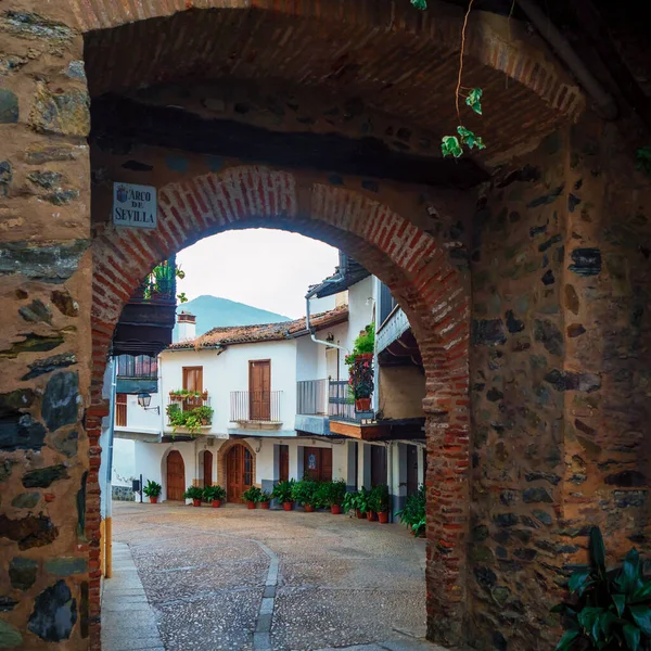 Die Straßen Der Spanischen Stadt Guadalupe Spanien — Stockfoto