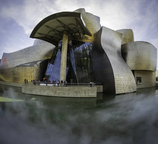 Bilbao Baskien Spanien Den Juni 2021 Huvudentrén Till Guggenheim Museum — Stockfoto