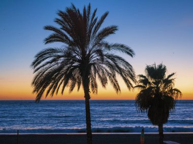 Gün batımında güzel deniz manzarası