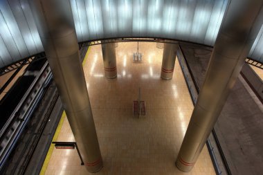 Madrid, Chamartin tren istasyonunun içi.