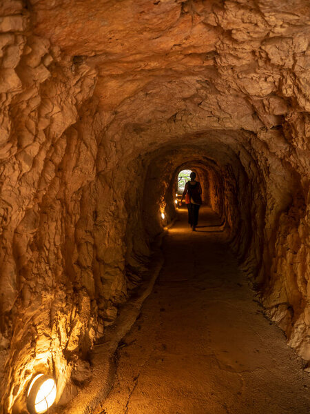 underground tunnel in the cave