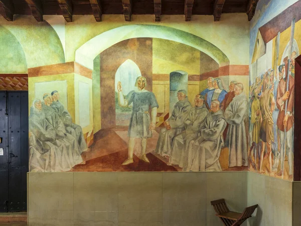 Wnętrze Klasztoru Rabida Huelva Hiszpania — Zdjęcie stockowe
