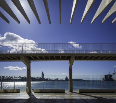 Malaga limanının manzarası, İspanya