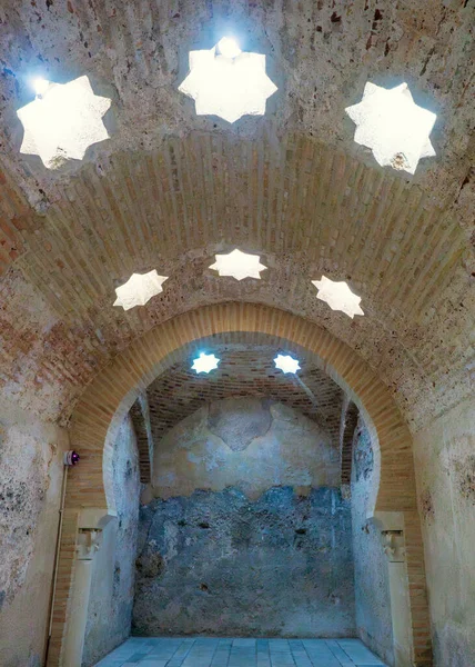 Muselman Arkitektur Arabiska Bad Jaen Spanien — Stockfoto