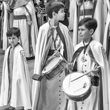 Ubeda, Jaen, İspanya. 04/08/2021. Ubeda, İspanya 'nın kutsal haftasının geleneksel törenleri..