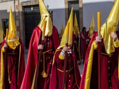 Ubeda, İspanya 'nın kutsal haftasının törenleri.