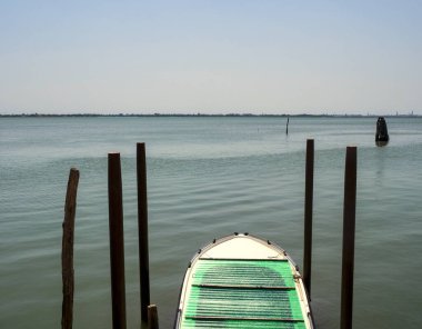 Venedik lagününün güzel bir manzarası