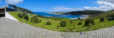 Muxia, Galiçya, İspanya sahilinin muhteşem panoramik manzarası