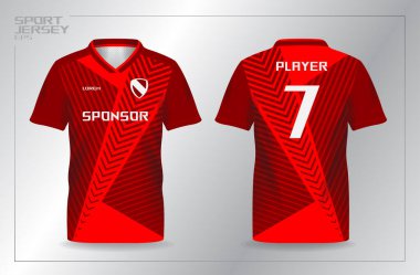 Spor forması modelleme şablonu için kırmızı soyut arkaplan ve desen