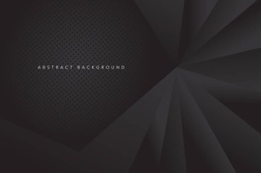 Soyut koyu siyah ve gri arka plan. Modern ve geometrik tasarım şablonu
