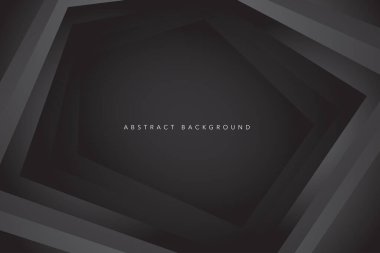 Soyut koyu siyah ve gri arka plan. Modern ve geometrik tasarım şablonu