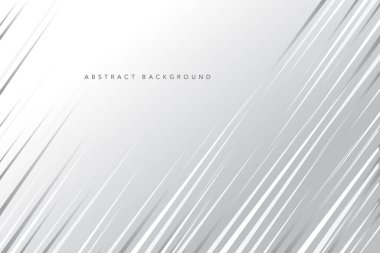 Soyut beyaz ve gri renk gradyan arkaplanı. Modern minimalist vektör ve geometrik tasarım şablonu