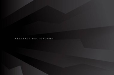 Karanlık geometrik grafik konsepte sahip siyah soyut arkaplan çizimi