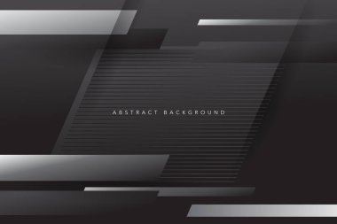 Koyu grafik şablonlu siyah soyut arkaplan tasarımı