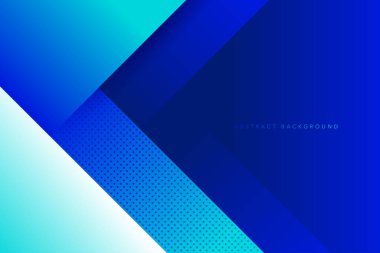 Soyut ışık ve koyu mavi renk gradyanı. Modern minimalist vektör ve geometrik tasarım şablonu.