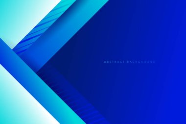 Açık ve koyu mavi renk arkaplanı. Soyut ve modern minimalist vektör ve geometrik tasarım şablonu